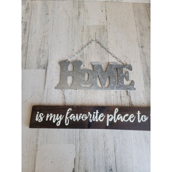 Home is my favorite place hanging sign decor - Picture 2 of 7